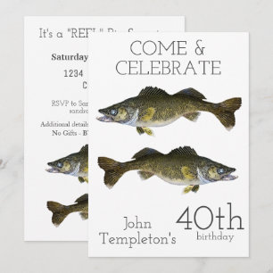 Invitation Sports quarantième de l'anniversaire des hommes