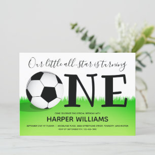Invitation Sports Un Football Football Premier Anniversaire