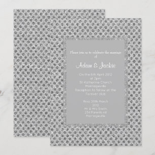 Invitation SPOT gris argenté ÉLÉGANT MARIAGE