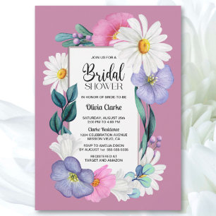 Invitation Spring Floral Bridal Shower