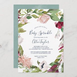 Invitation Sprinkie de bébé de Breeze tropicale