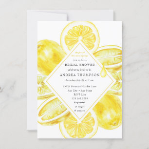 Invitation Squeeze   Agrumes   Fête des mariées jaune citron