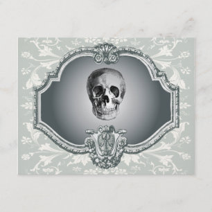 Invitation Squelette dans le miroir Halloween