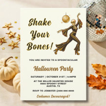 Squelette de danse effrayant Halloween