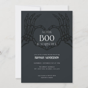 Invitation Squelette Gothique Halloween Baby shower Invitatio