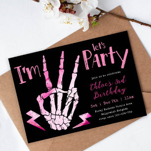 Invitation Squelette Halloween 3, Troisième anniversaire des