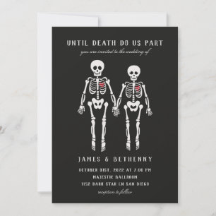 Invitation Squelettes gothiques