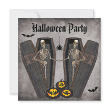 Squelettes heureux en partie de Halloween de