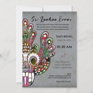 Invitation Sri Lanka Design culturel moderne