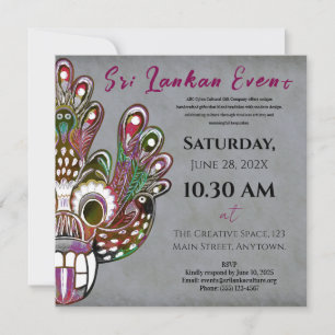 Invitation Sri Lanka Design culturel moderne