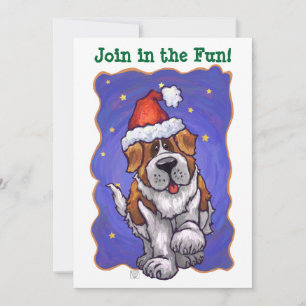Invitation St. Bernard Christmas