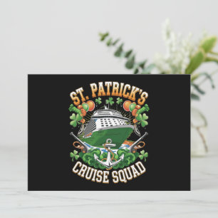 Invitation St Patrick's Day Cruise Squad 2025 Family Correspo