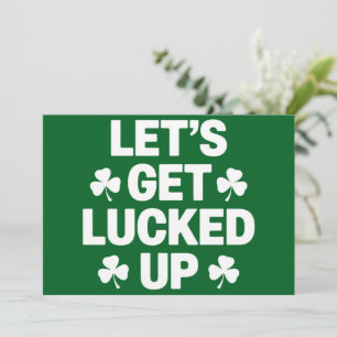 Invitation St Patrick's Day Faisons chanceler Irlandais Clove