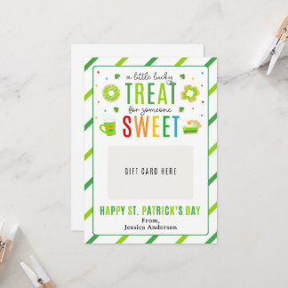 Invitation St. Patrick's Day Teacher Appreciation Gift Card