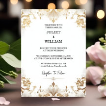 Stage Formal Simple Classique Élégant Mariage blan