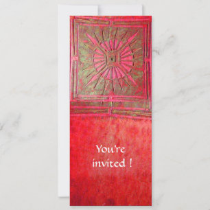 Invitation STAR DU MATIN, rouge vif