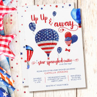 Star Spangled Cutie Up and Away Baby shower