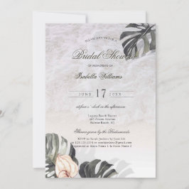 Invitation Starfish and Shells Fête des mariées de plage trop