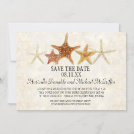 Invitation Starfish Nautilus Scallop Sea Shell Motif moderne