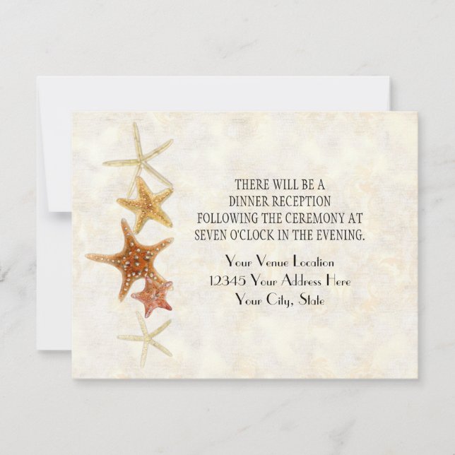 Invitation Starfish Nautilus Scallop Sea Shell Motif moderne (Devant)