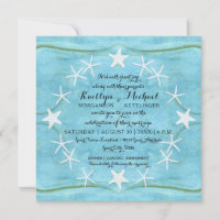 Starfish Wreath Ocean Beach Aquarelle Bleu Coques