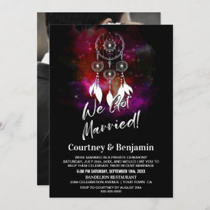 Invitation Starry Night Dream Catcher Réception de mariage Ph
