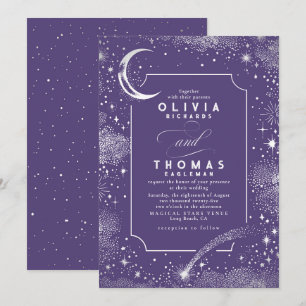 Invitation Starry Night Moon Tir Star Celestial Mariage