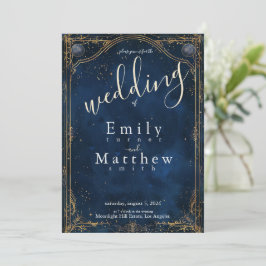 Invitation Starry Night Romance Mariage