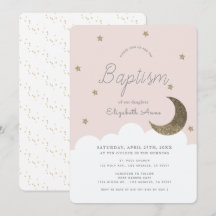 Stars & Lune Blush Rose Girl Baptême