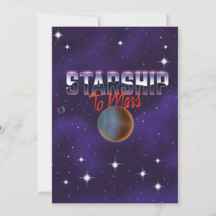 Invitation Starship to Mars Magnet