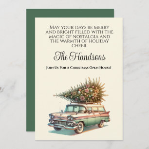 Invitation Station de Noël Wagon