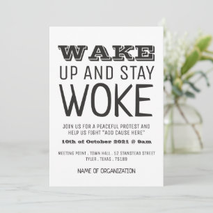Invitation Stay Woke, point de rencontre de la campagne