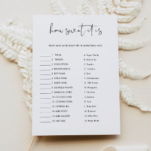 Invitation STELLA Comme Il Est Doux C'Est Barre De Bonbons Ba