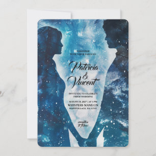 Invitation Stellar Love Couple Mariage