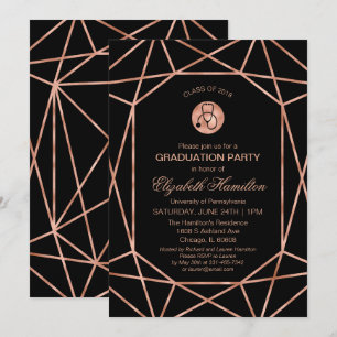 Invitation Stethoscope École de soins infirmiers Grad Party R