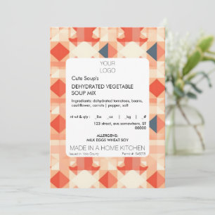 Invitation Sticker Modèle Étiquette de cuisine de chalet