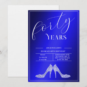 Invitation Stiletto Tendances Féminines 40e Anniversaire