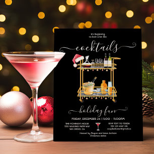 Invitation Stock Bar Cocktail bar panier Noël fête