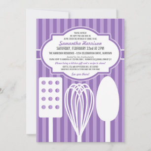 Invitation Stock branché de la cuisine nuptiale de douche Inv