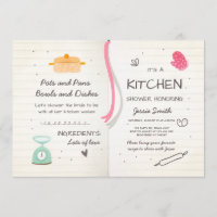 Stock de la Cuisine d'invitation pour une douche n
