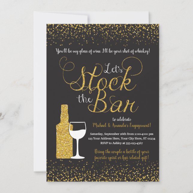 Invitation Stock de l'invitation du barreau| Groupe d'engagem (Devant)