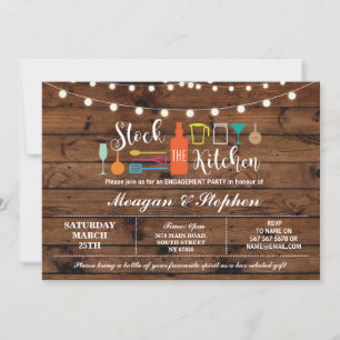 Invitation Stock La Kitchen Engagement Party Couples Douche