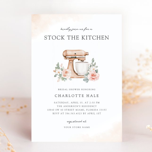 Invitation Stock moderne la cuisine (Créateur téléchargé)