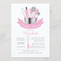 Stock moderne La Cuisine nuptiale douche Invitatio
