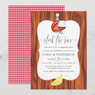 Invitation Stock The Bar and Grill Rustic