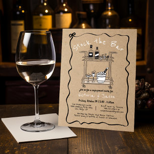 Invitation Stock the Bar cocktail bar soirée fiançailles pani