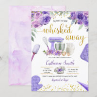 Stock violet de la cuisine nuptiale de douche Invi