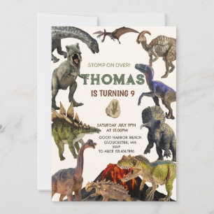 Invitation Stompe sur l'invitation de fête d'anniversaire de 