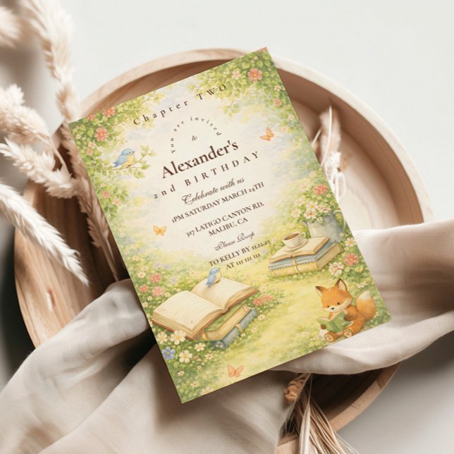 Invitation Storybook Chapter Two Birthday (Créateur téléchargé)