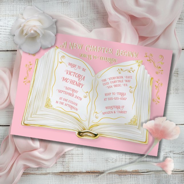 Invitation Storybook Fairytale Nouveau Baby shower de chapitr (Créateur téléchargé)